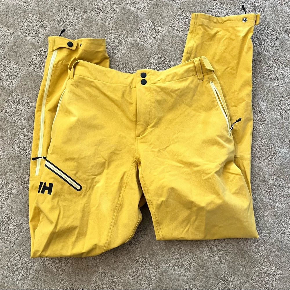 Helly Hansen Yellow Waterproof Ski Pants